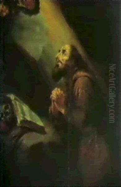 Knaelende Eremit I Bon Oil Painting by Bartolome Esteban Murillo