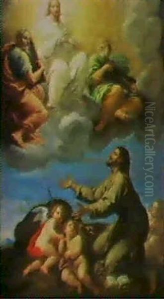 The Vision Of Saint Vincent Of Ferrara Oil Painting by Bartolome Esteban Murillo