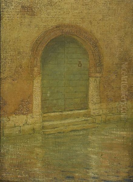 Goldoni's Door Oil Painting by Hermann Dudley Murphy