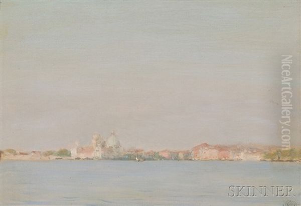 A Venetian Morning Oil Painting by Hermann Dudley Murphy