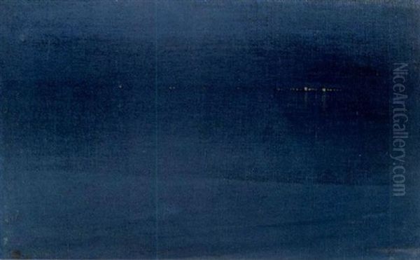 North Shore Nocturne Oil Painting by Hermann Dudley Murphy