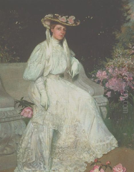 Portrait Of Mrs. Sarah Skinner Oil Painting by Hermann Dudley Murphy