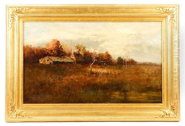 Cold Fall Morning Oil Painting by John Francis Murphy