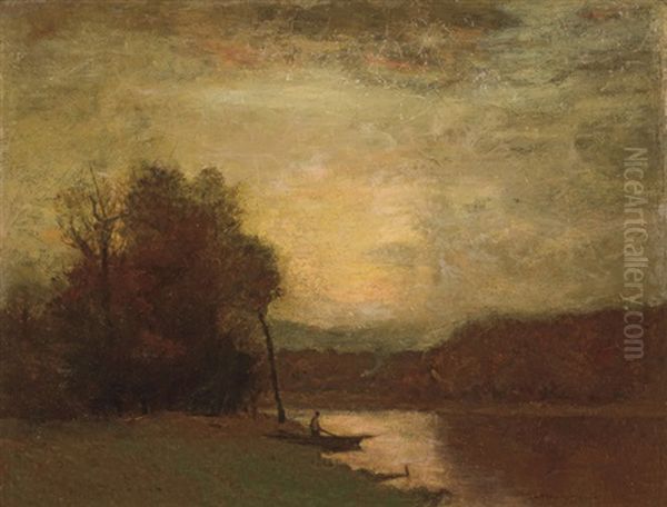 At Dusk Oil Painting by John Francis Murphy