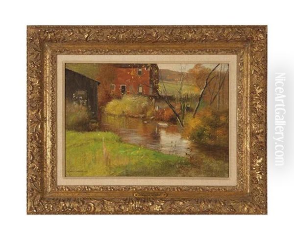 The Mill Race, Arkville Oil Painting by John Francis Murphy