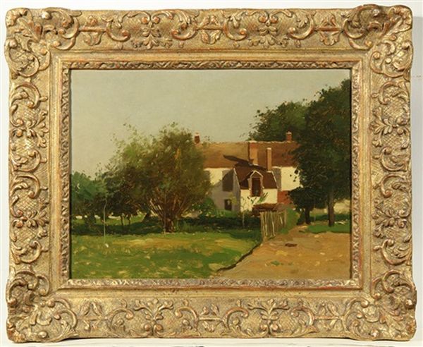 House In Montigny Oil Painting by John Francis Murphy