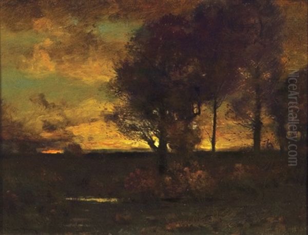 Evening Oil Painting by John Francis Murphy