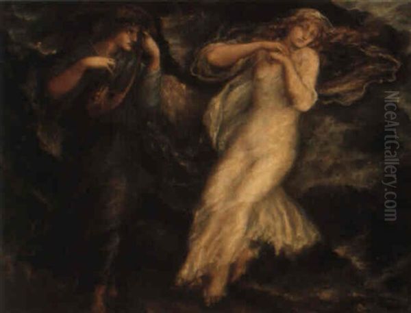 Orpheus And Eurydice Oil Painting by Charles Fairfax Murray