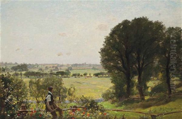 The Heat Of The Day, Flatford Oil Painting by Sir David Murray