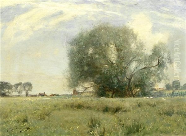 Pastoral Oil Painting by Sir David Murray