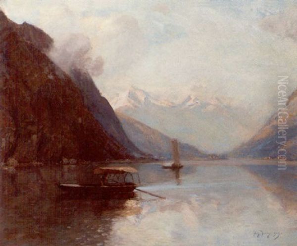 Lake Como From Menaggio by Sir David Murray