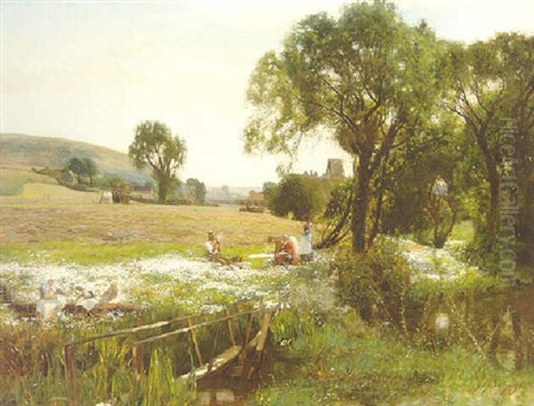 The Stream Oil Painting by Sir David Murray