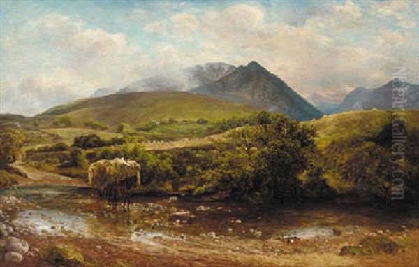 Glen Sannox, Isle Of Arran Oil Painting by George Murray