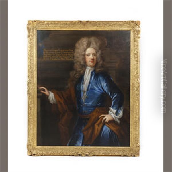 A Portrait Of Francis Lord Guildford Son Of Francis Lord Guildford Ld. Keeper Of The Great Seal Of England In The Reign Of King Charles The Second Oil Painting by Thomas Murray