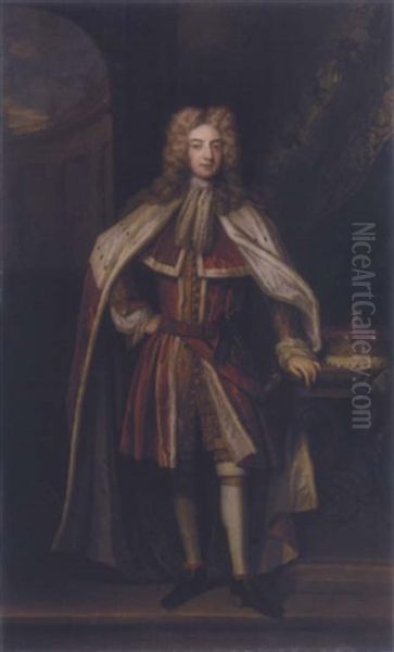 Portrait Of Edward, 8th Baron Dudley, And 3rd Baron Ward Oil Painting by Thomas Murray