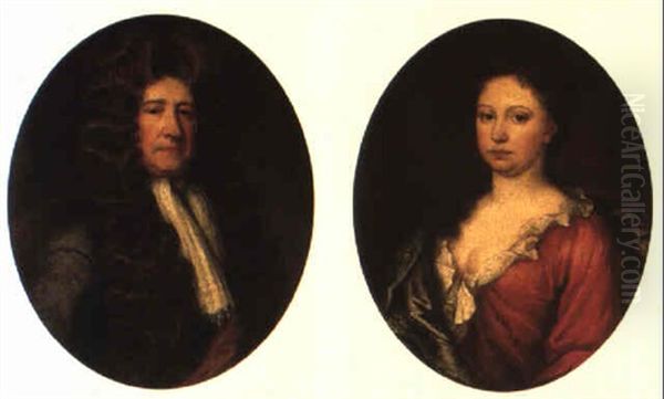 Portraits Of John Toke Of Godinton And His Wife Susannah Oil Painting by Thomas Murray