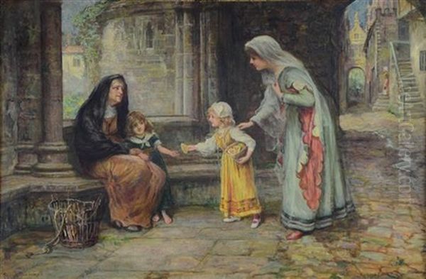 A Generous Heart Oil Painting by Francis Sydney Muschamp