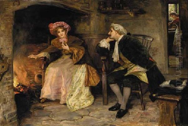 Fireside Affection by Francis Sydney Muschamp