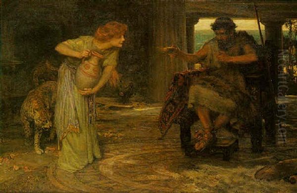 Circe Oil Painting by Francis Sydney Muschamp