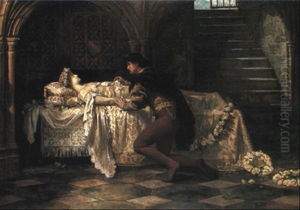 Romeo & Juliet Oil Painting by Francis Sydney Muschamp