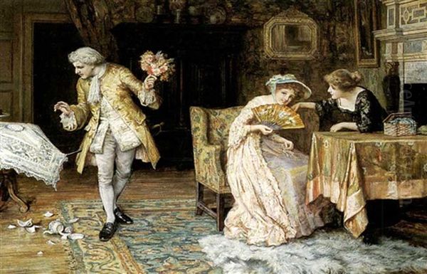 The Clumsy Suitor Oil Painting by Francis Sydney Muschamp