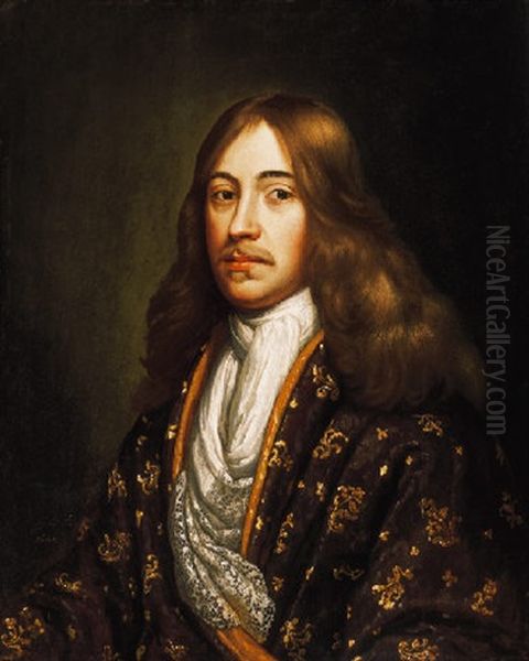 Arisztokrata Ferfi Portreja (portrait Of An Aristocrat) Oil Painting by Michiel van Muscher