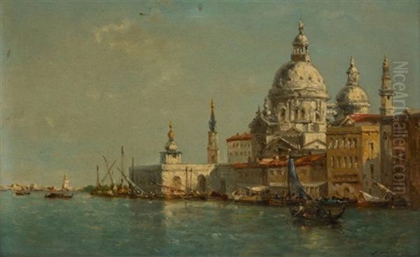 Vue De Venise Oil Painting by Francois-Etienne Musin