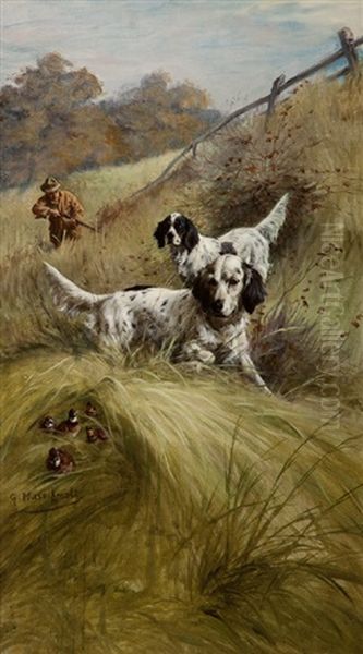 On Quail Oil Painting by Gustav Muss-Arnolt