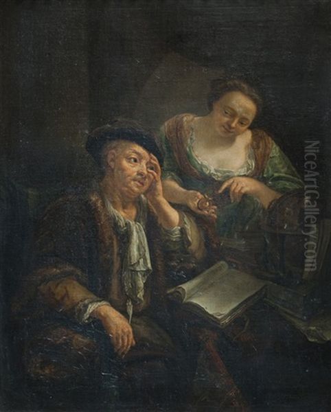 El Cartografo Oil Painting by Michiel van Musscher