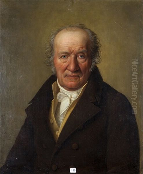 Portrait D'homme Oil Painting by Jean-Baptiste Mutin