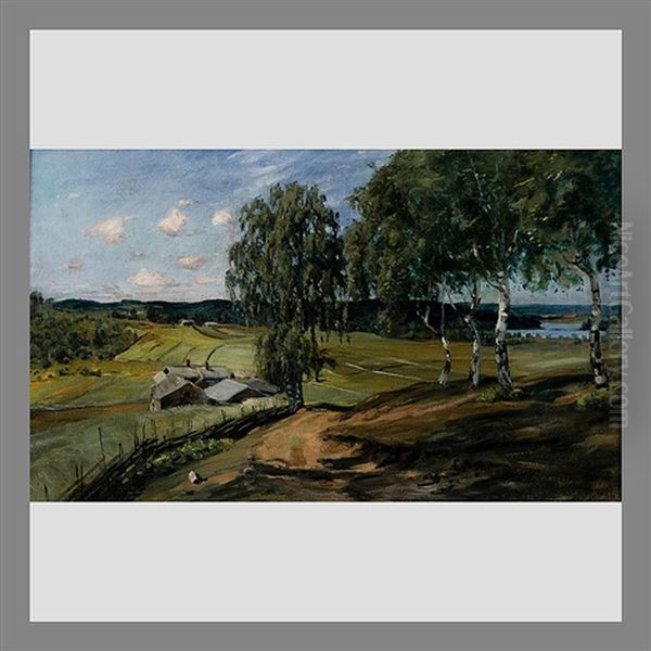 June Weather Oil Painting by Elias Muukka