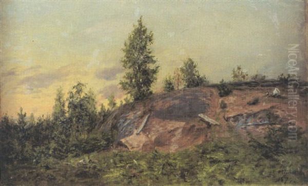 I Skogen Oil Painting by Elias Muukka