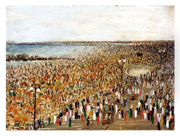 Coney Island Oil Painting by Jerome Myers