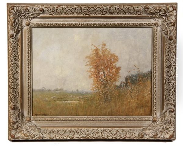 Autumn Hillside Oil Painting by Robertson K. Mygatt