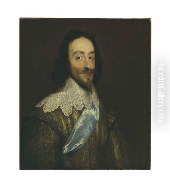 Portrait Of King Charles I (1600-1649), Bust-length by Daniel Mytens the Elder