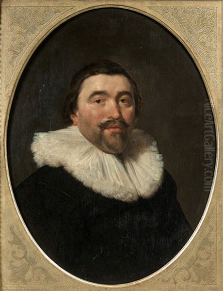 Portrait De Willem Burchgraeff (1604-1647) Oil Painting by Daniel Mytens the Elder