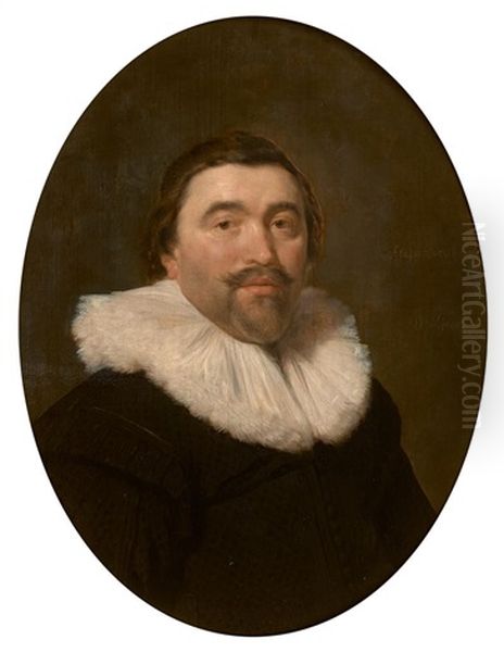 Portrait De Willem Burchgraeff (1604-1647) Oil Painting by Daniel Mytens the Elder