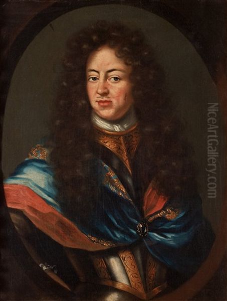 King Karl Xi (1655-1697) Oil Painting by Martin (Martinus I) Mytens