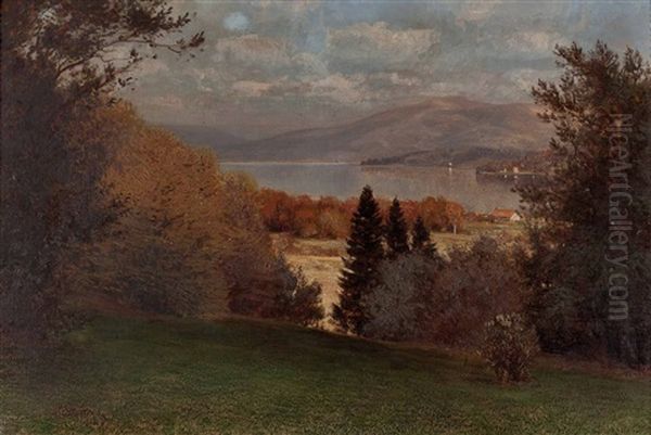 Herbstliche Seelandschaft Oil Painting by Viktor Mytteis