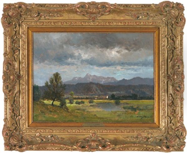 Landschaft Mit Blick Auf Den Hochobir Oil Painting by Viktor Mytteis