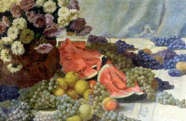 Fruit Still Life Oil Painting by Robert Nadler