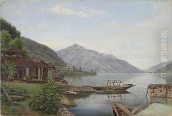 Campione Oil Painting by Heinrich Naegeli