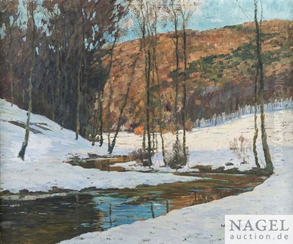 Erster Schnee Oil Painting by Wilhelm Nagel