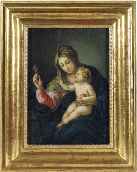 Madonna Mit Kind Oil Painting by Franz Xaver Nager