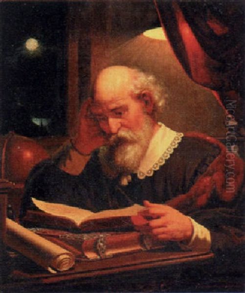 The Scholar Oil Painting by Charles Christian Nahl