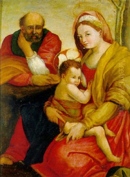 Sacra Famiglia Oil Painting by Giovanni Battista di Matteo Naldini