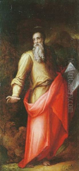 Saint Jean L'evangeliste Oil Painting by Giovanni Battista di Matteo Naldini