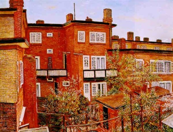 Levens Blijheid, Lente In Utrecht Oil Painting by Dirk (Berend) Nanninga