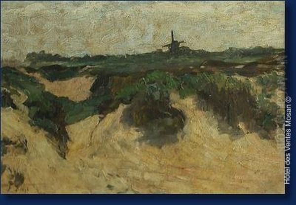 Dunes Oil Painting by Franz Binje