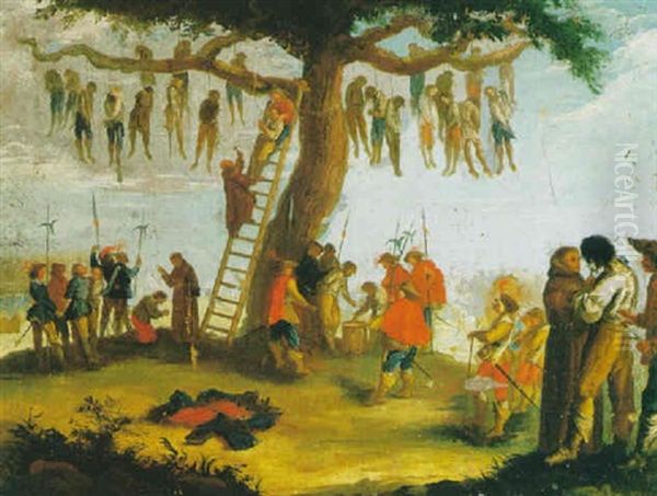 L'albero Degli Impiccati Oil Painting by Filippo Napoletano